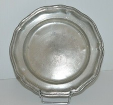 -ASSIETTE LOUIS XV ETAIN Maître TOURNIER à RODEZ datée 1756 dans le tampon XVIII