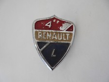 Plaque de calandre émaillée 75mm Badge Automobile Club Renault 4 4L C24