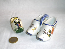SABOTS MINIATURES ANCIENS EN FAIENCE