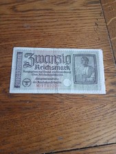 Billet 20 reichsmark 1939