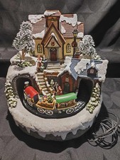 Village de Noël lumineux train animé à restaurer