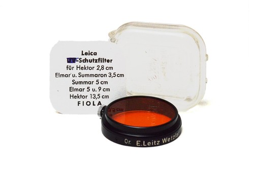 Filtre leica rouge pour hektor - pour,
