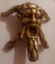 Ancienne statuette Diable Ésotérisme sorcellerie  Satanisme Satan BRONZE satyre