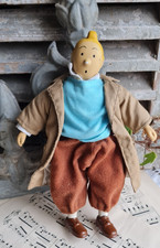 ANCIENNE FIGURINE TINTIN HERGE TETE PORCELAINE