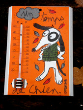 COLLECTION 100 DRINE DESSOUS PLAT SABLIER HORLOGE THERMOMETRE EMAIL PUB NEUF 