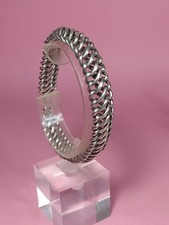 Bracelet Ancien Maille Américaine En Argent
