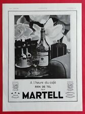 Publicité de presse: Alcool Cognac MARTELL & Salle de Bains JACOB DELAFON 1938