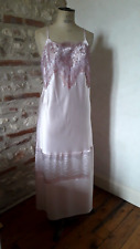 CHEMISE DE NUIT NUISETTE en soie La Perla T.4 44 vintage silk nightwear sz XL