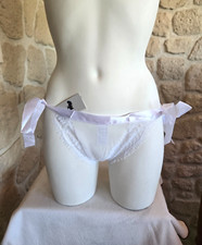 Slip blanc ouvert n° P5133
