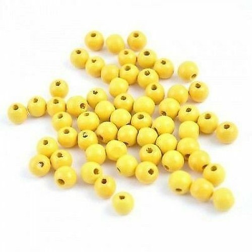 Meyco 120 perles bois 6mm - meyco,