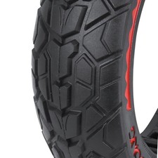 Pneu trottinette plein cross 10 x 2.50-b44 noir liseret rouge ultraleger (largeu
