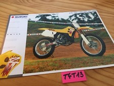 Suzuki RM125 125 RM prospectus moto brochure publicité prospekt