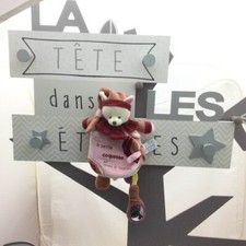 Doudou et Compagnie doudou livre chat Minouchette velours rose