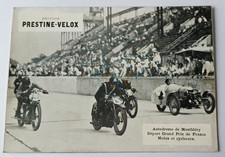 PRESTINE VELOX Edition 1930 photo carte Course Motos Cyclecars Piste MOnthléry