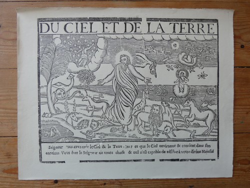 Grande gravure religieuse dieu - gravure,