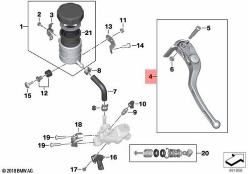 New bmw handbrake - new, lever