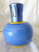 LAMPE BERGER MODERNE REVOL B51 PORCELAINE BLEU ET JAUNE