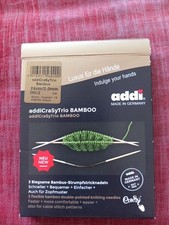 Set Aiguilles À Tricoter Double-pointes AddiCrasyTrio  Bambou 2.00 mm - 24 cm