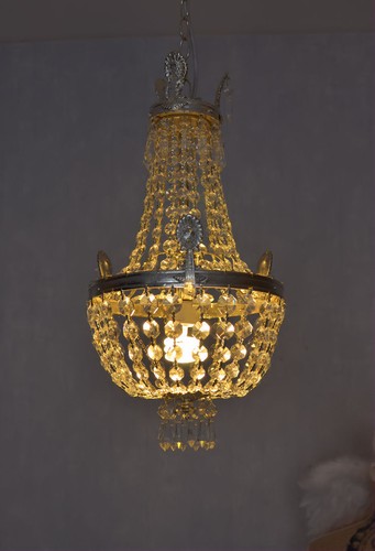 Lustre corbeille plafonnier