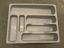 RANGE-COUVERTS GRIS EN PLASTIQUE, NEUF