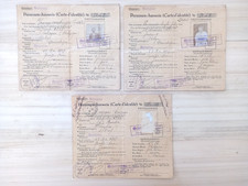 3 Anciens Documents Cartes d'Identité - Personen-Ausweis
