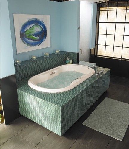 Jacuzzi 72x42 black oval - black,