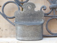 Ancienne Boite à allumettes Boite à sel étain