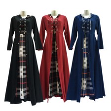Dress abaya open - open, front