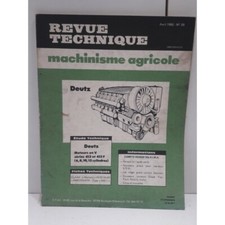 Deutz Moteurs serie 413 413F - 1982 Revue Technique Agricole
