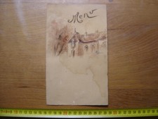 Ancien MENU 1935 Tache