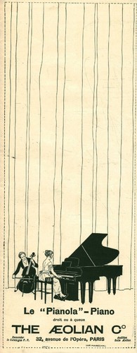 Publicité ancienne piano - , le