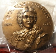 1975 MÉDAILLE BRONZE duguay trouin navire militaire 72mm