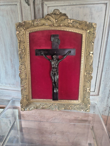 Crucifix christ bronze sur - christ, en