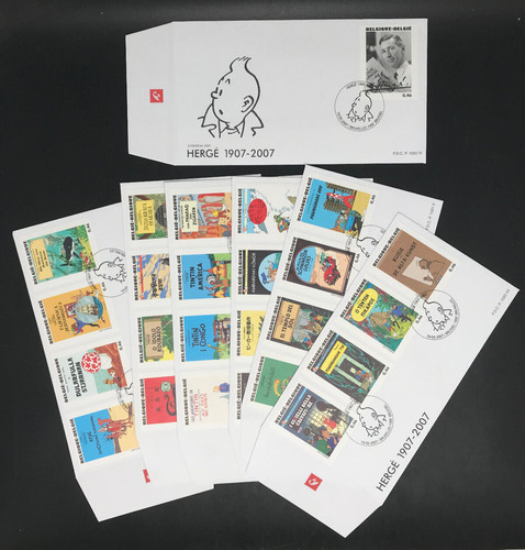 Herge tintin 7 enveloppes - 7,