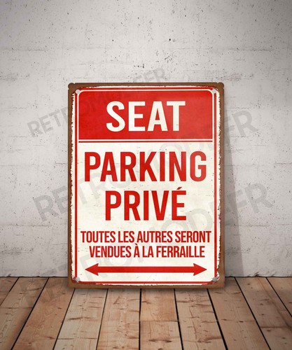 Plaque métal vintage - , seat