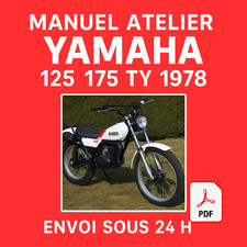 Manuel Atelier Yamaha 125 175 TY 1978 Revue Technique Moto Français RMT CD PDF