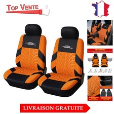 Housses de Siège Avant 4 PCS Universelles pour Voiture - Confort et Style Orange