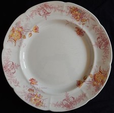 Grand plat ancien en faïence Anglaise CAULDON PLACE ENGLAND