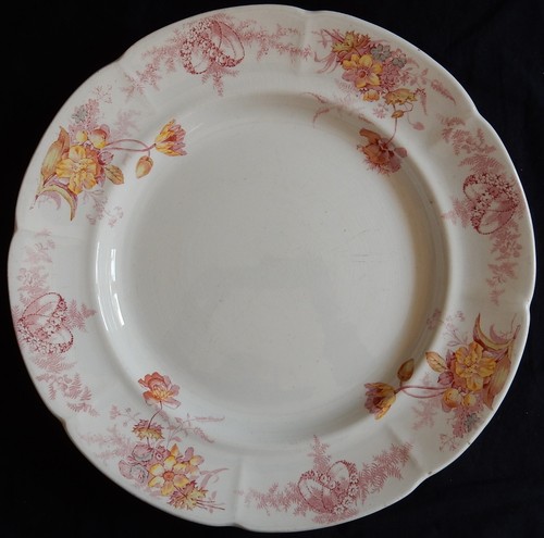 Grand plat ancien faïence - ancien, en