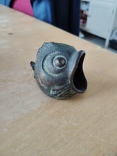 Cendrier Bronze Poisson Bouche