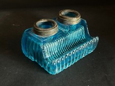 Vintage Ancien Verre Bleu