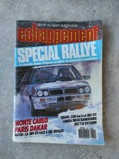 MAGAZINE AUTO ÉCHAPPEMENT No 220 De 1987 SPÉCIAL RALLYE,309GTI ,LANCIA DELTA,205