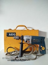AEG Perceuse À Percussion Boîte Métal Orange 450 W SB2E 450 Vintage West Germany