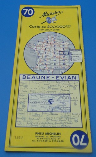 Ancienne carte routière - carte,