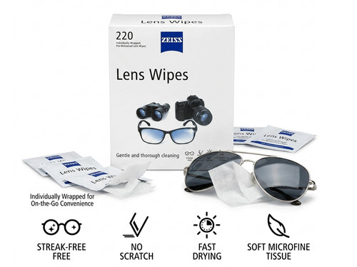 Zeiss lens wipes 220 count - lens,