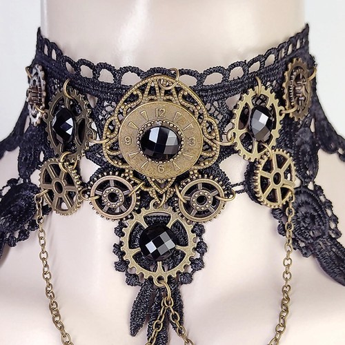 Collier tour cou gothique - collier, de