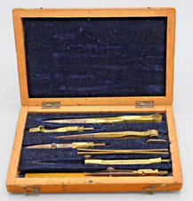 ANCIENNE BOITE COMPAS EN BOIS