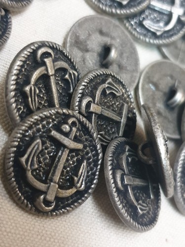 Lot boutons couture ancre - boutons, "ancre