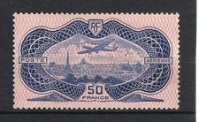 FRANCE AERIEN 15 " AVION CAUDRON SIMOUN 50F BURELAGE ROSE " NEUF TB A VOIR  M867