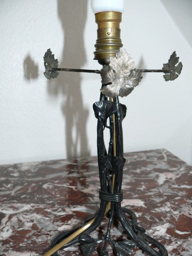 Ancien pied lampe - pied, de